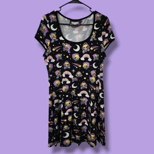 Killstar Masters of the Universe Skeletor skater Plus Dress size XXL